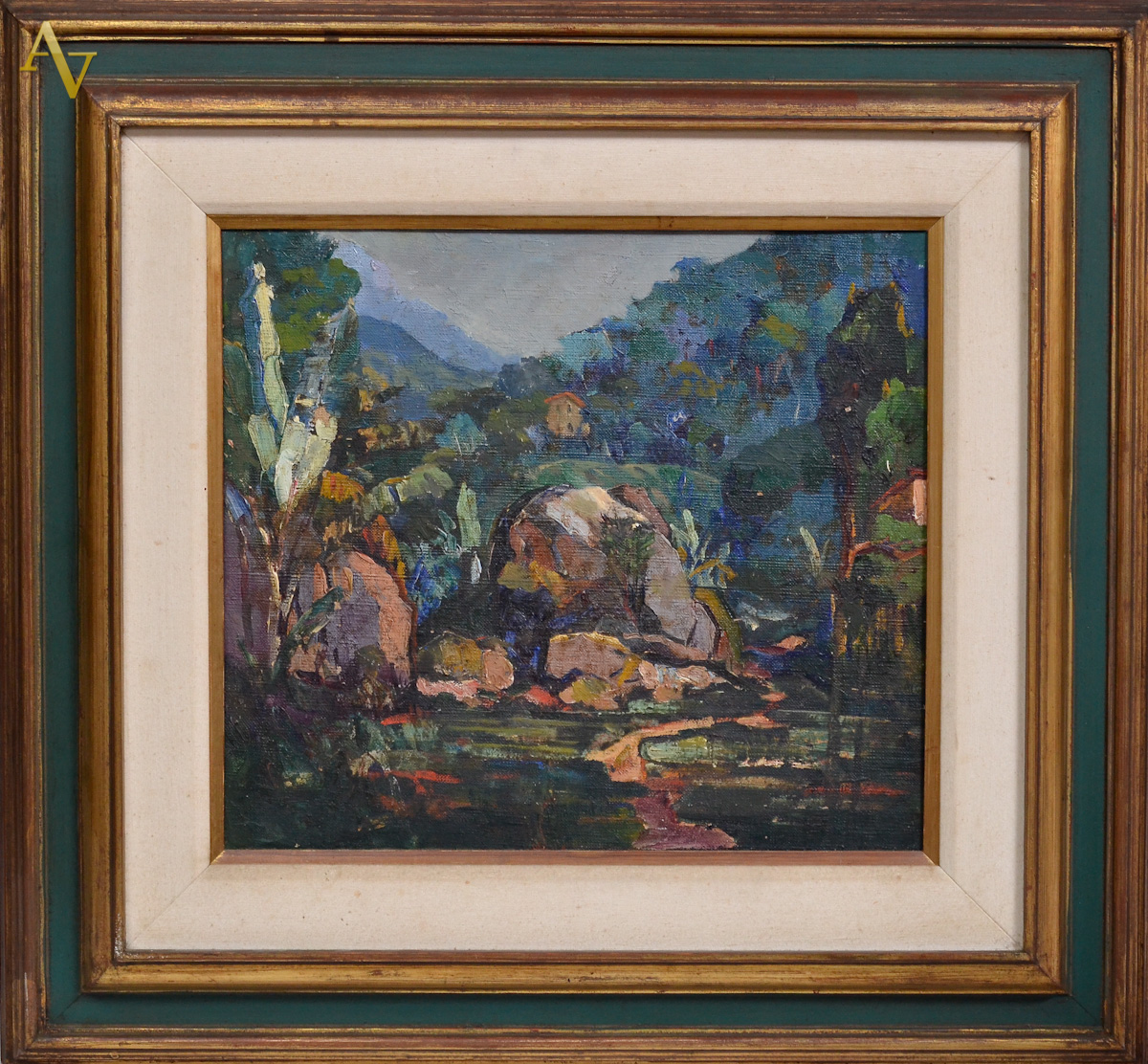 SEM ASSINATURA - Paisagem - ost - 40 x 45.