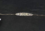 Antiga pulseira francesa de ouro 18 com brilhan... - Antiga pulseira francesa de ouro 18 com brilhantes e perolas - 6,3gr.
