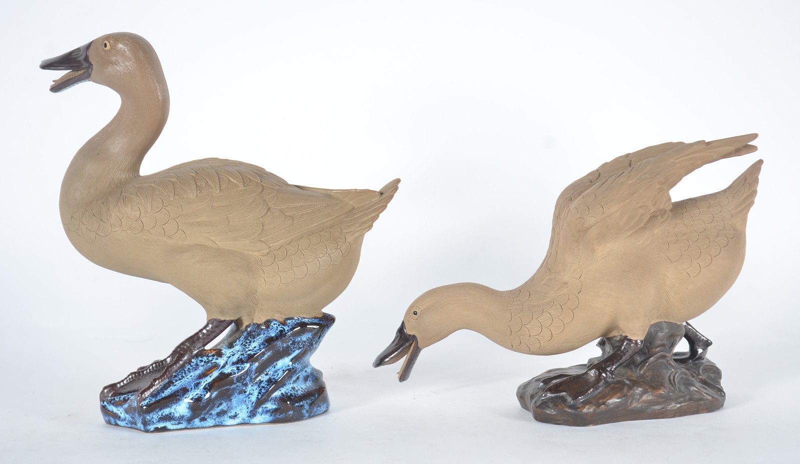 Par de patos de porcelana oriental policromada. - foto 4 de 6