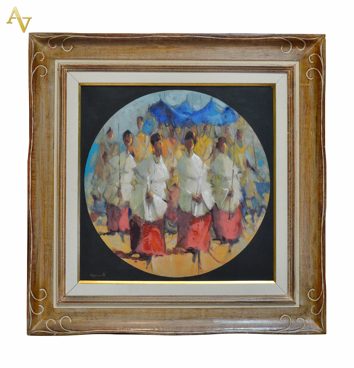ROMANELLI - Procissão - ost - 60 x 60 - dat. 1980.