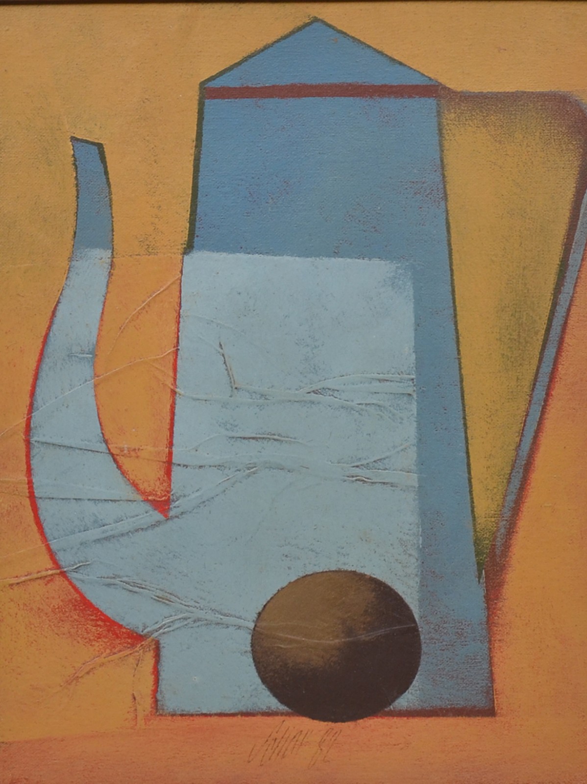 Carlos Scliar (1920-2001), Bule azul e fruta - foto 1 de 6