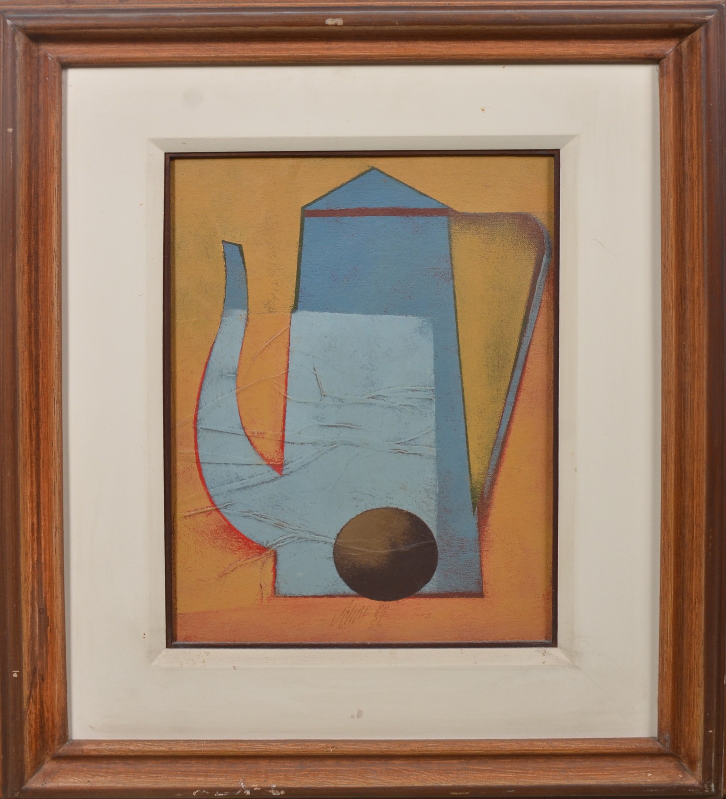 Carlos Scliar (1920-2001), Bule azul e fruta - foto 2 de 6