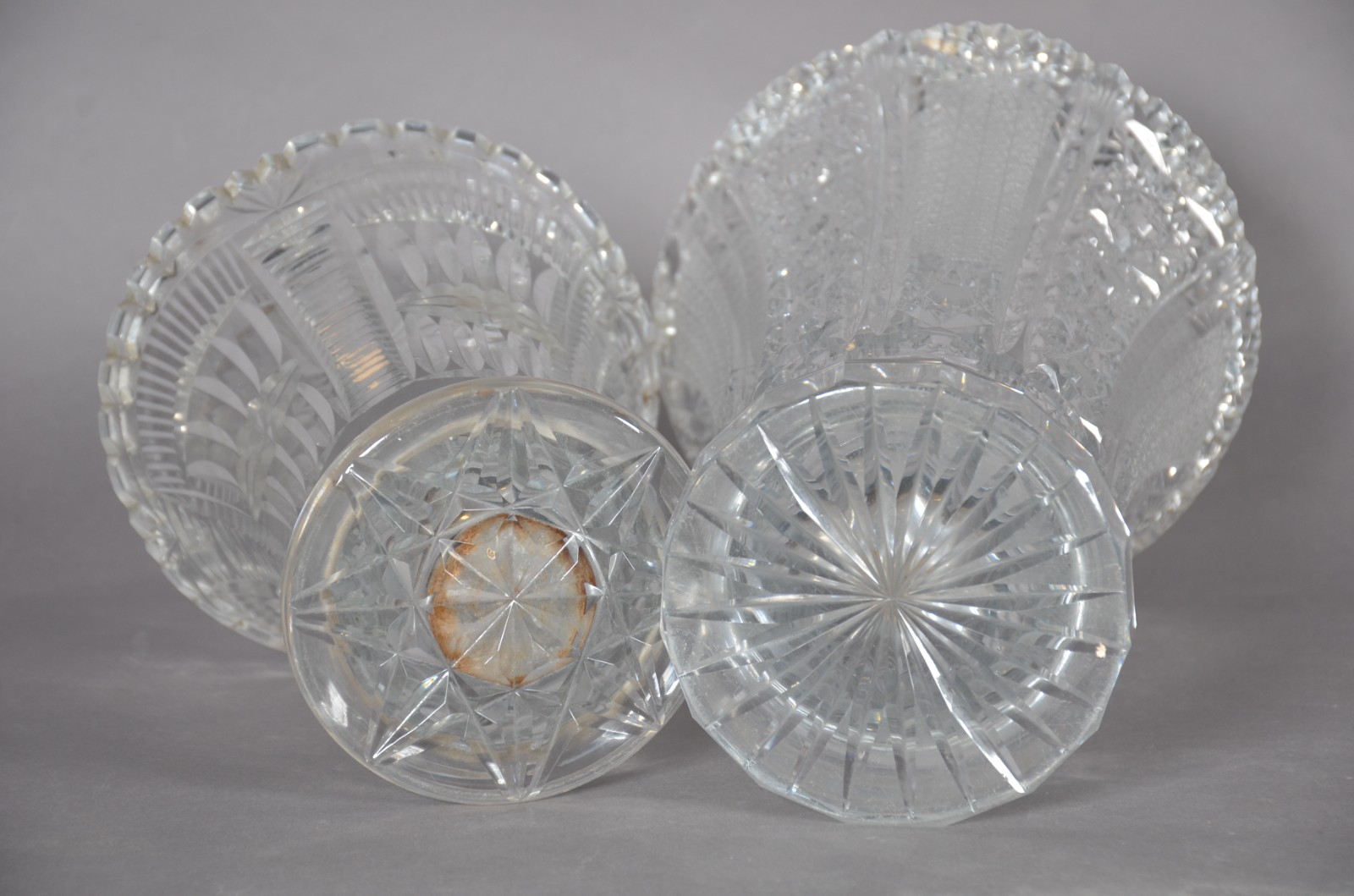 Dois vasos de cristal lapidado. - foto 11 de 11