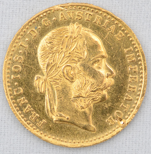UM DUCADO - Império Autro Húngaro - Francisco I - Peso 3,50 g - 1915... - foto 1 de 2