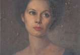 Aurélio D'Alincourt (1919-1990), Figura Feminina - Óleo sobre tela colado em eucatex. Moldura adaptada.