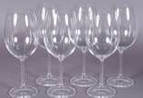 Seis taças de cristal da Bohemia vinho, 590 ml. - Seis taças de cristal da Bohemia vinho, 590 ml.