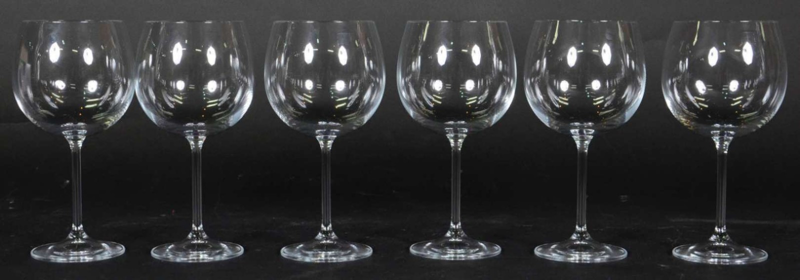 Seis taças de cristal ballon para vinho, 570 ml. - foto 2 de 2
