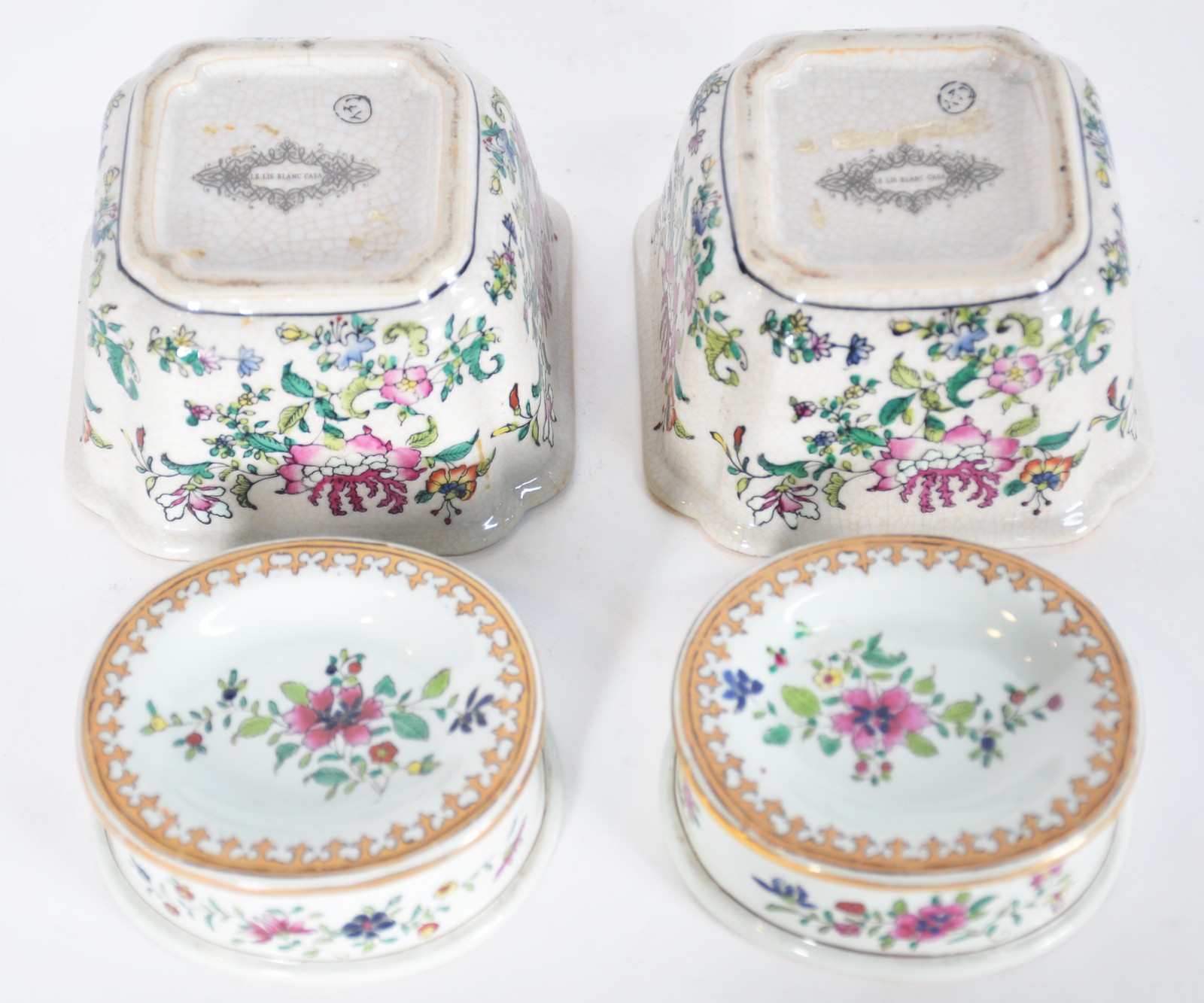 Seis peças diversas de porcelana oriental policromada, sendo... - foto 6 de 10