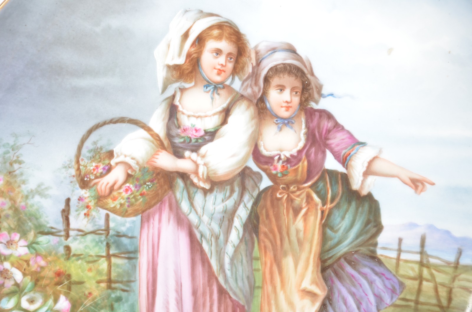 Medalhão de porcelana francesa CFH (Charles Field HAVILAND), Limoges... - foto 2 de 4