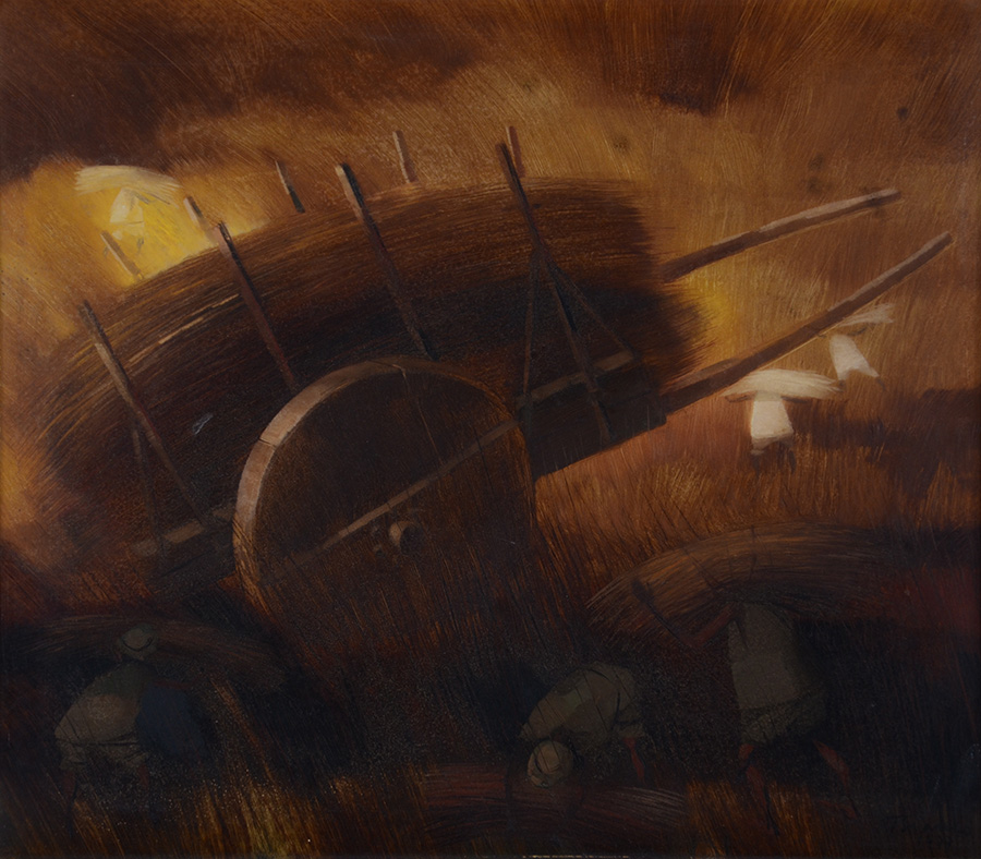 BIANCO, Enrico (1918 - 2013) - Trigal - ose - 35 x 40 - datado 1977 - foto 2 de 4