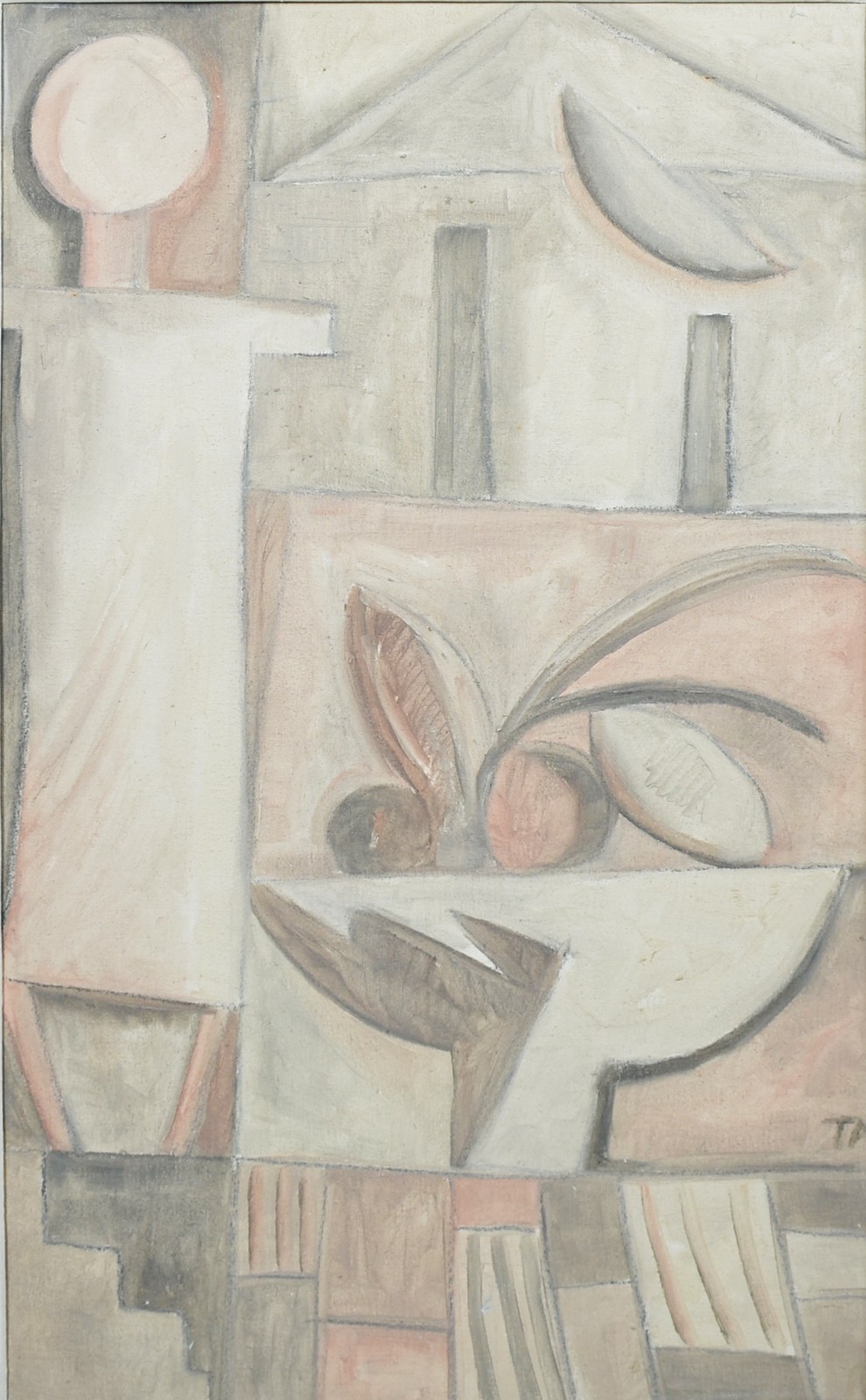 Tito de Alencastro (1934-1999), Figura Com Fruteira Rosa - foto 1 de 6