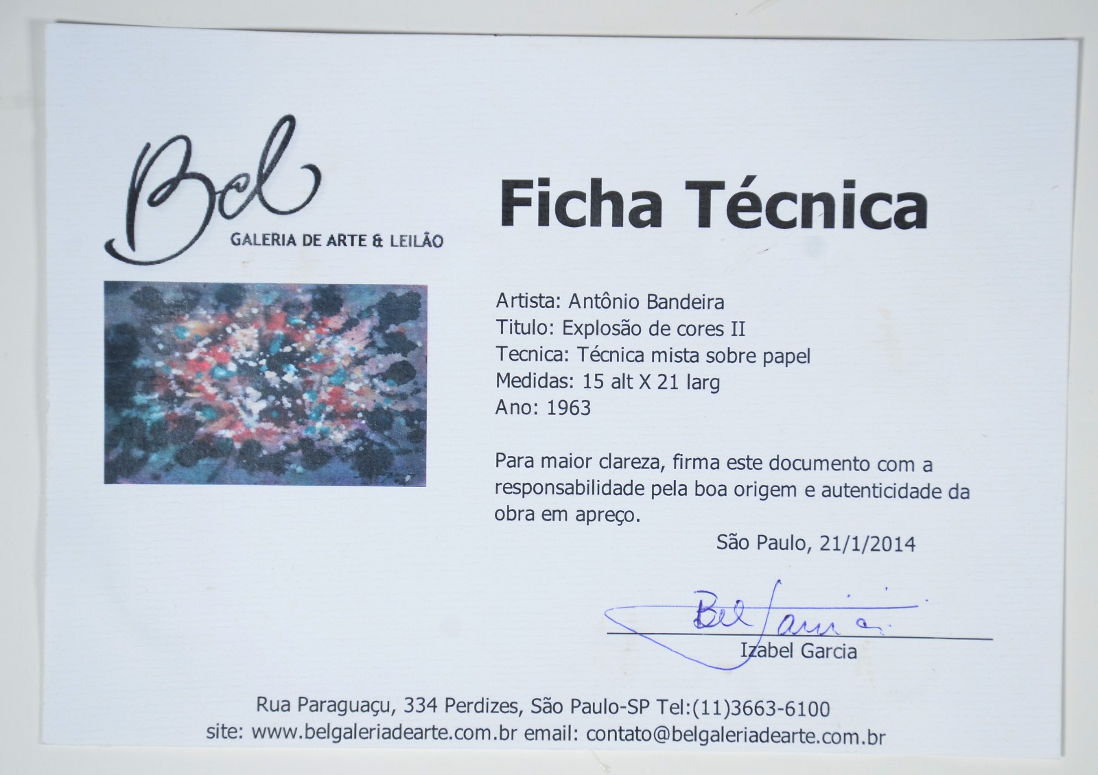 Antonio Bandeira (1922-1967) - foto 5 de 5