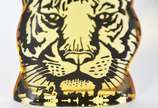 Abraham Palatnik (1928-2020),  - Estatueta de resina de poliéster representando tigre, assinada.