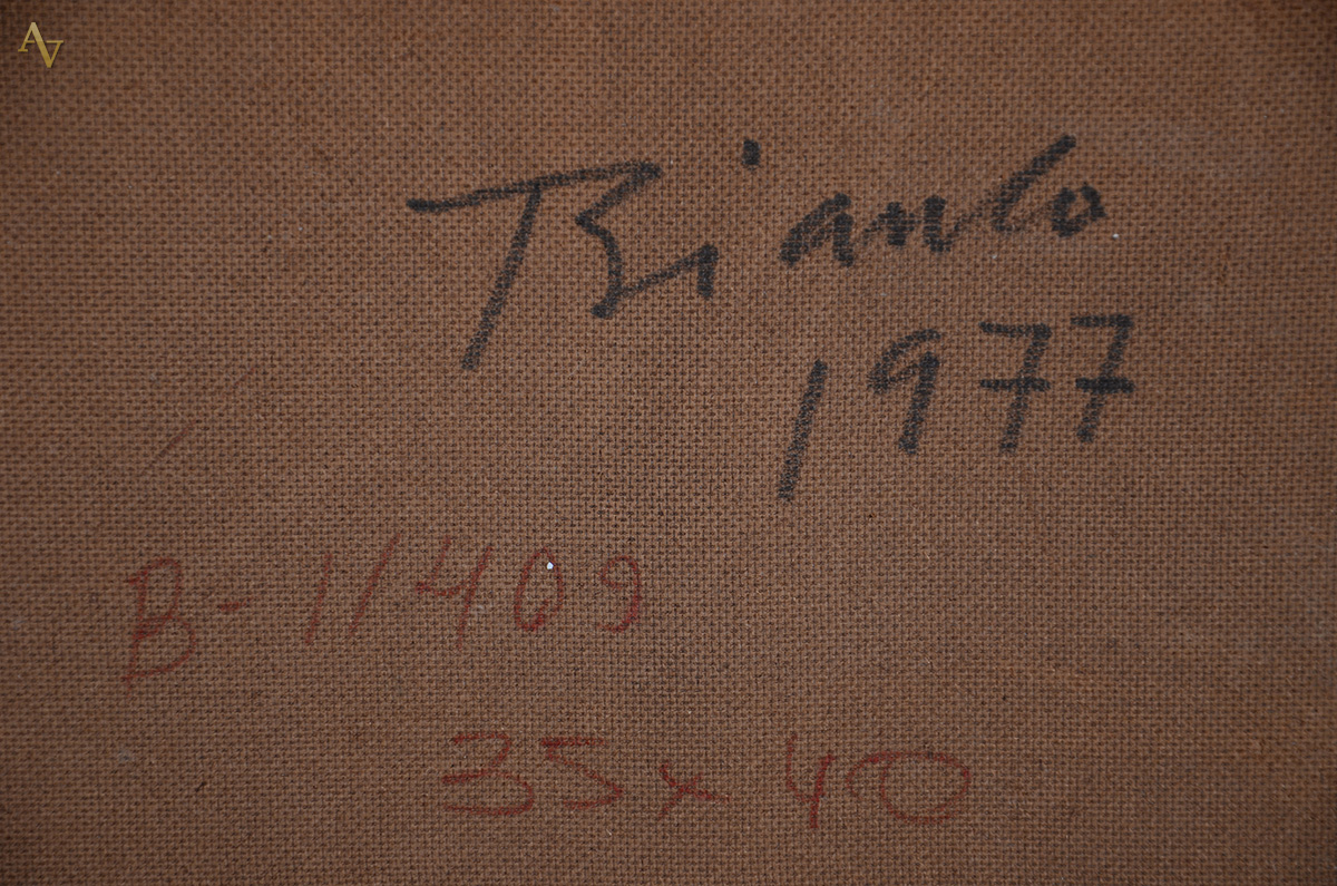 BIANCO, Enrico (1918 - 2013) - Trigal - ose - 35 x 40 - datado 1977 - foto 4 de 4