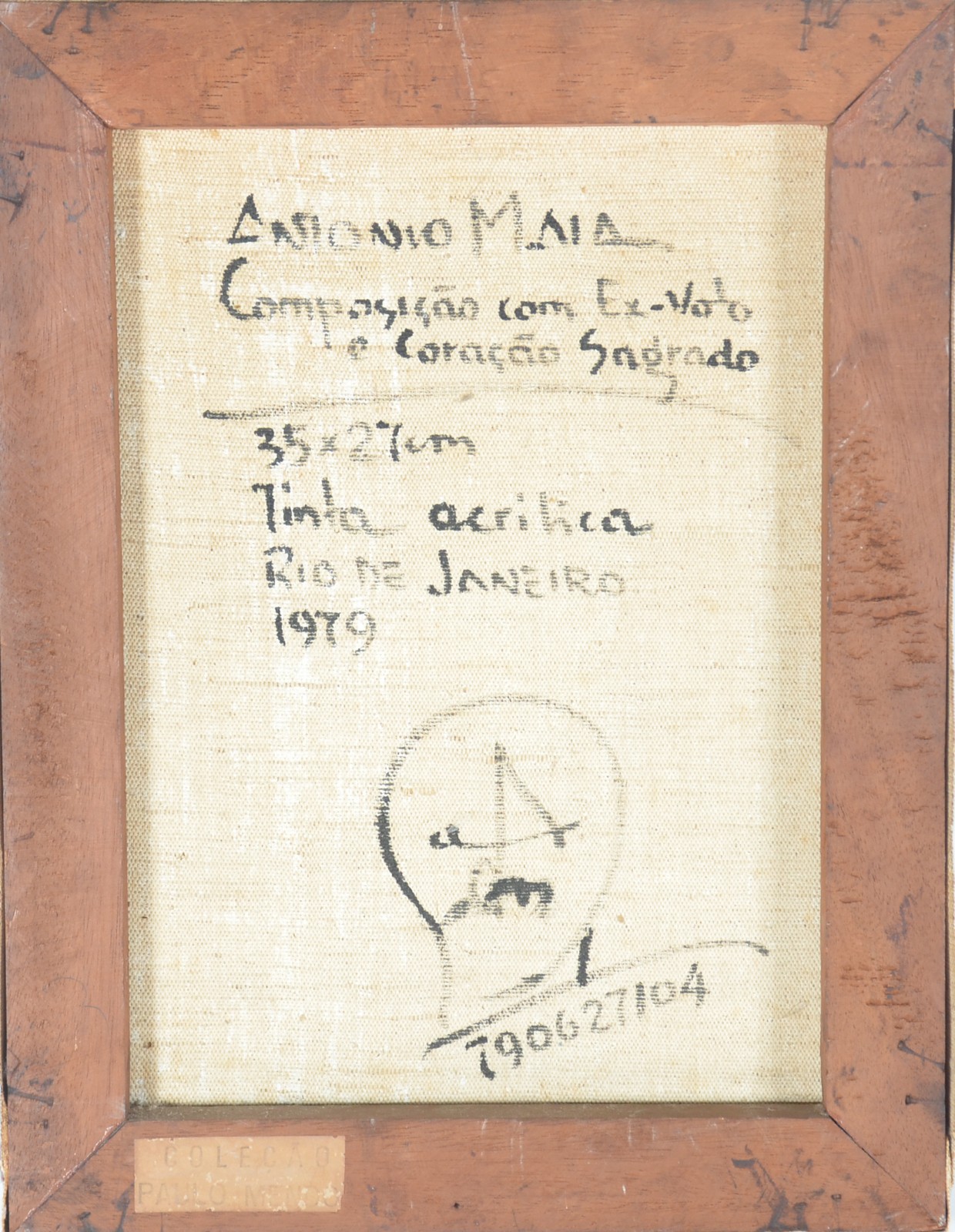 Antonio Maia (1928-2008), Composição com Ex -Voto e Coração Sagrado - foto 2 de 2