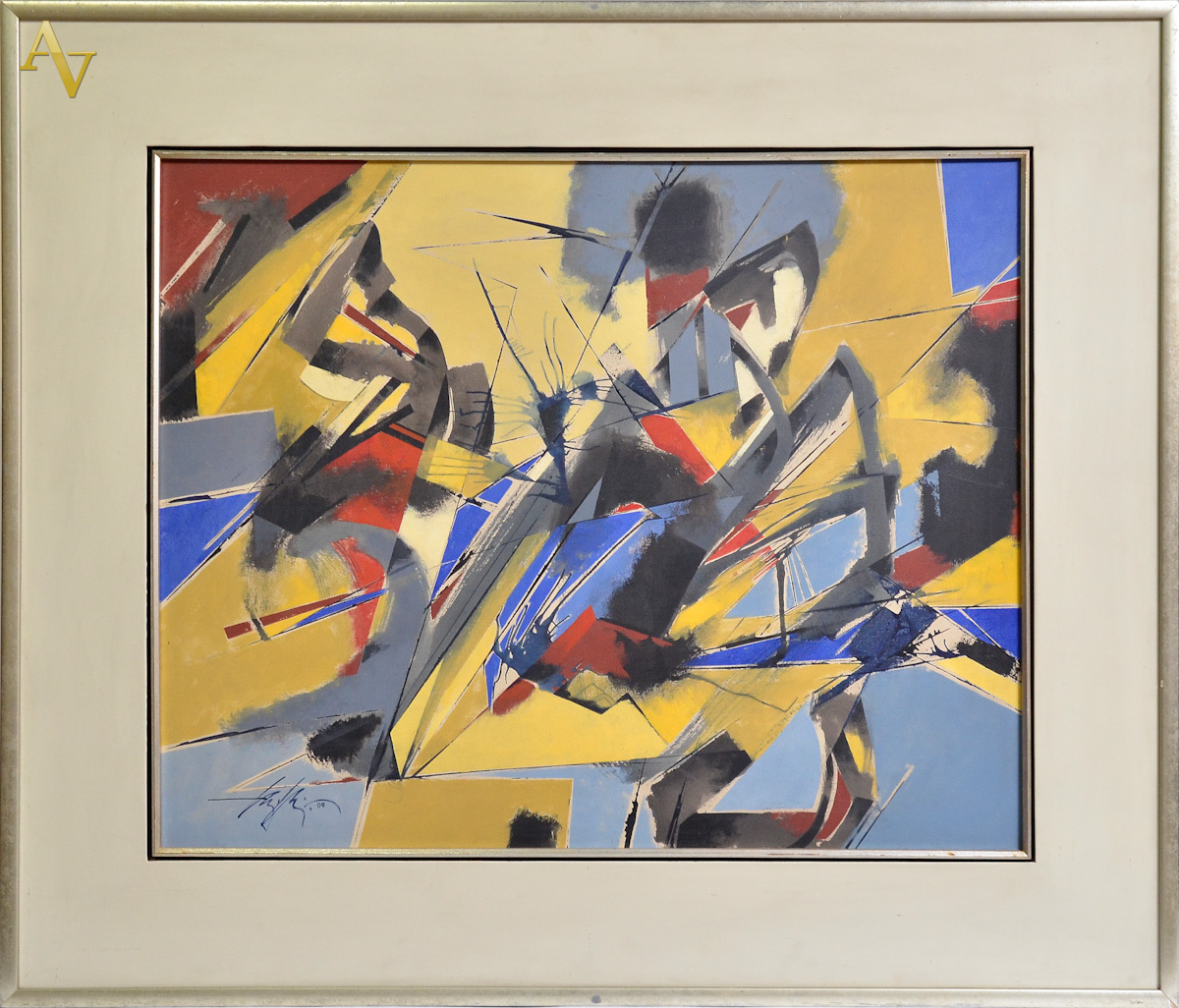 HENRI CARRIERES - Abstrato - ost - med. 70 x 100 m.