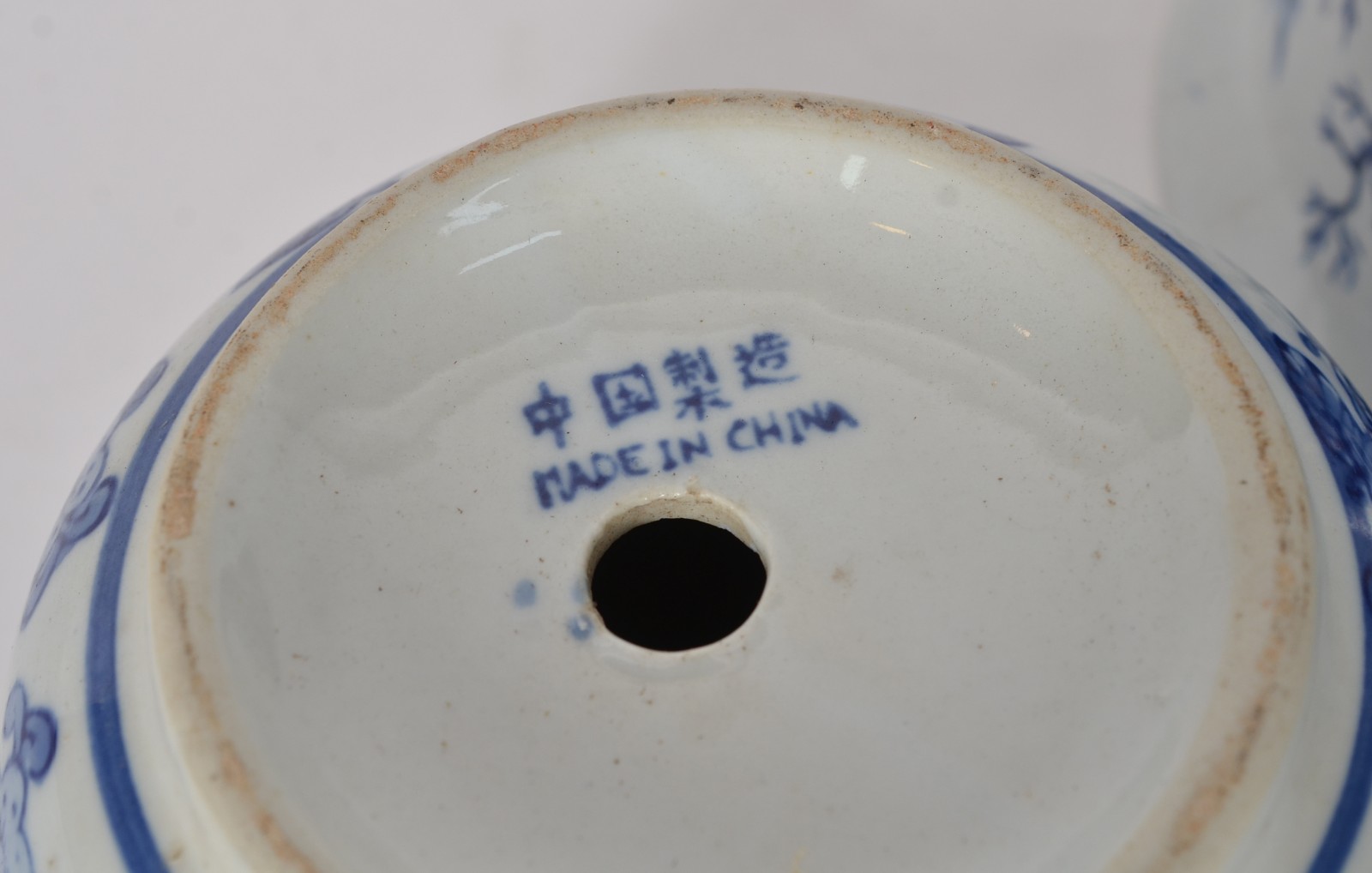 Cinco cachepots redondos de porcelana oriental azul e branca (2 sem... - foto 11 de 11