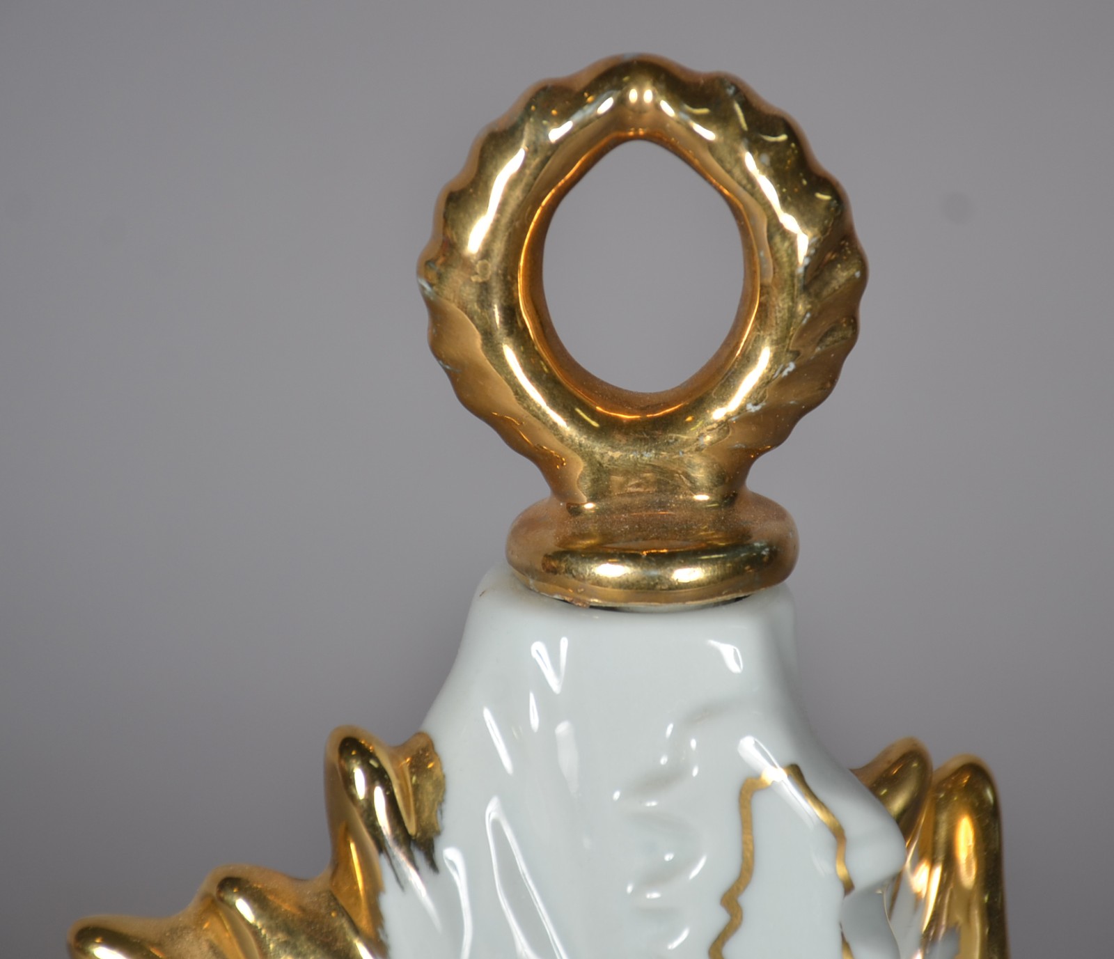 Licoreira de porcelana francesa decorada com figura de Napoleão em... - foto 4 de 6