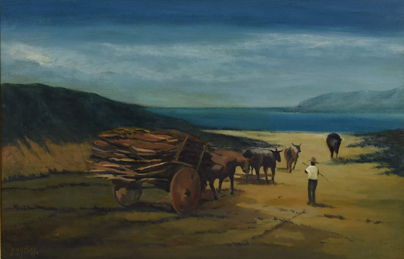 Alberto Mattera (1925), Carroça na Praia - foto 1 de 5