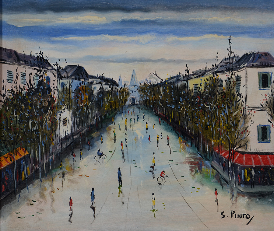 SYLVIO PINTO (1918 - 1997) - Paris - ost - 46 x 56 - foto 2 de 3