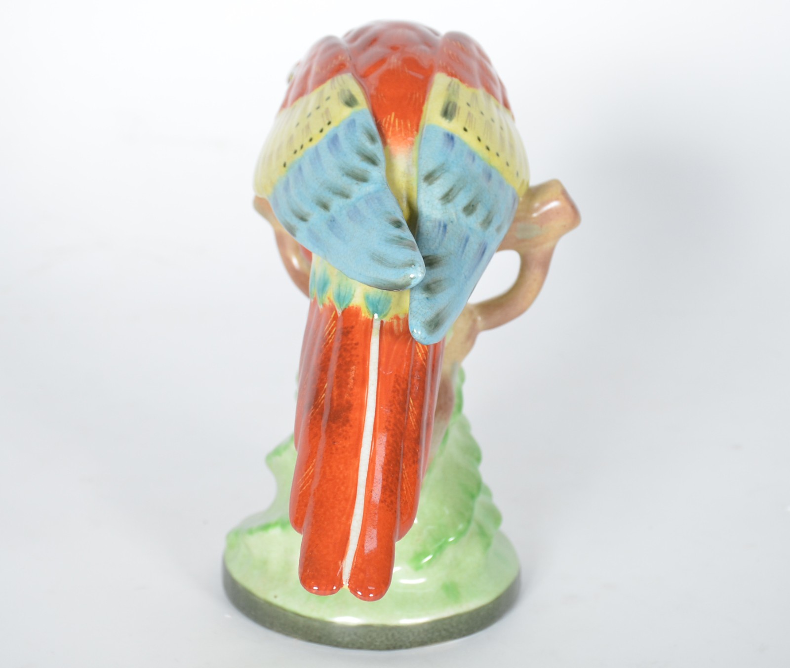 Estatueta de porcelana representando papagaio em policromia. - foto 4 de 6