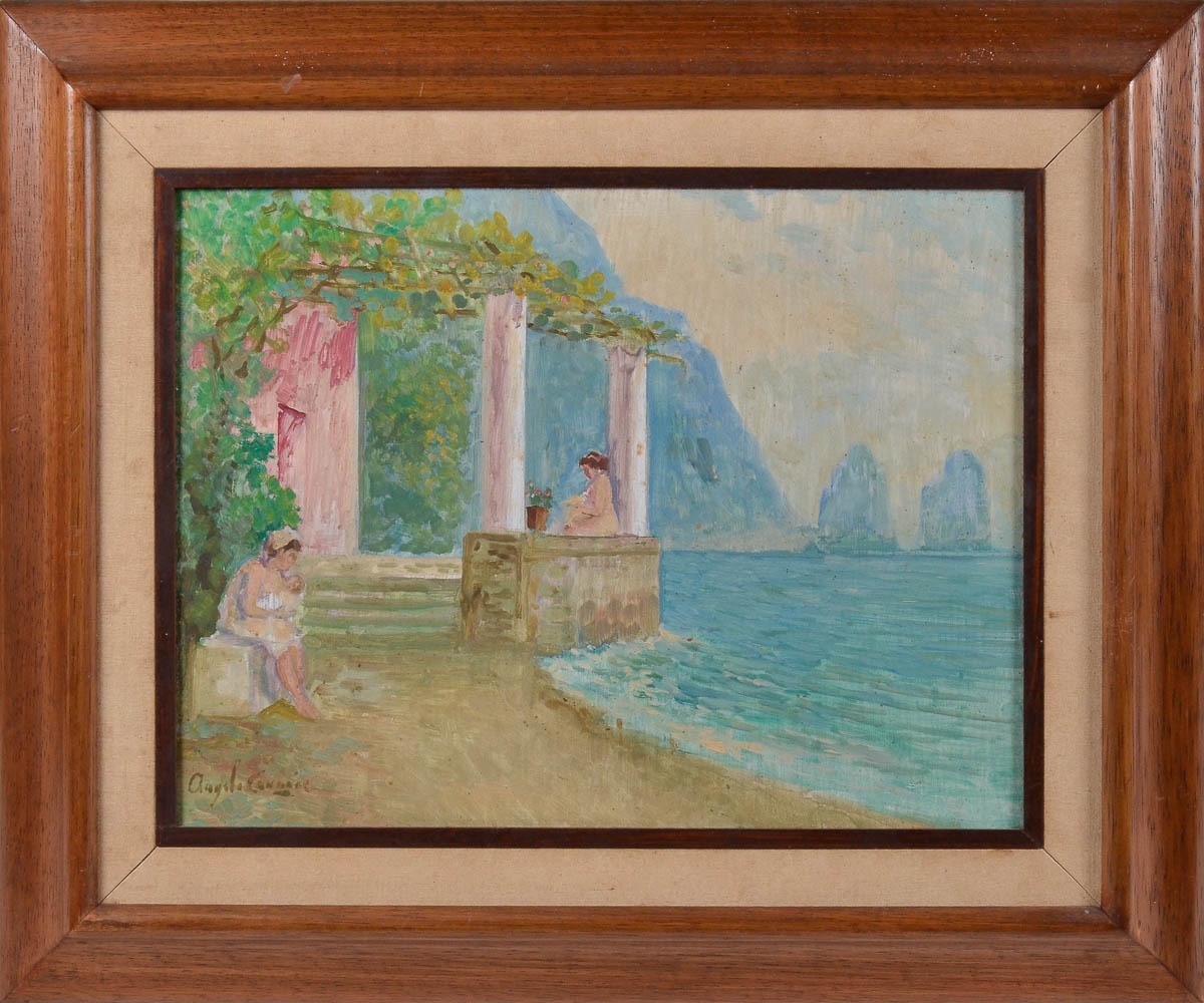 ANGELO CANNONE - Capri - ose -30x 40