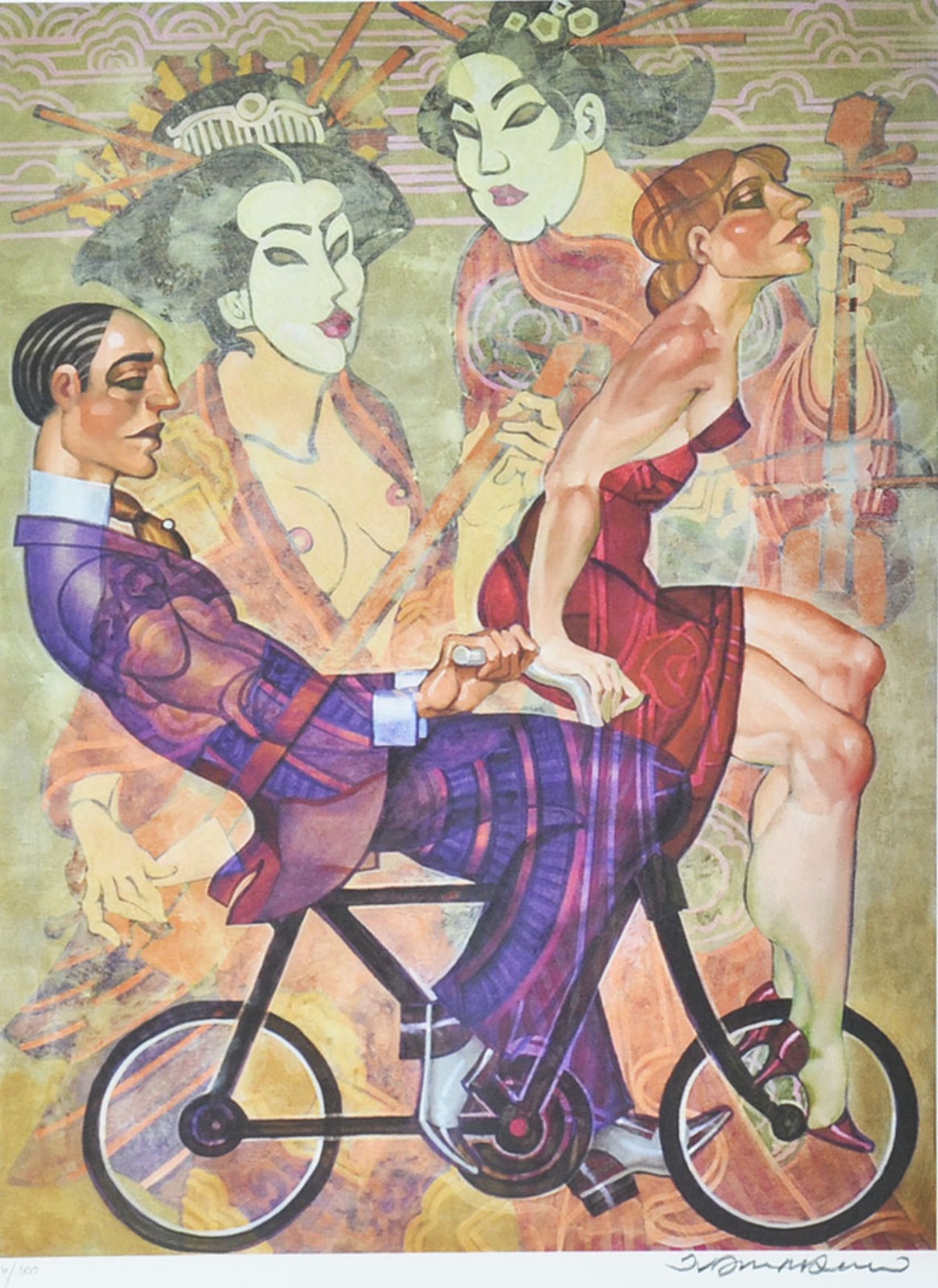 Juarez Machado (1941-2026), Amantes Na Bicicleta - foto 1 de 5