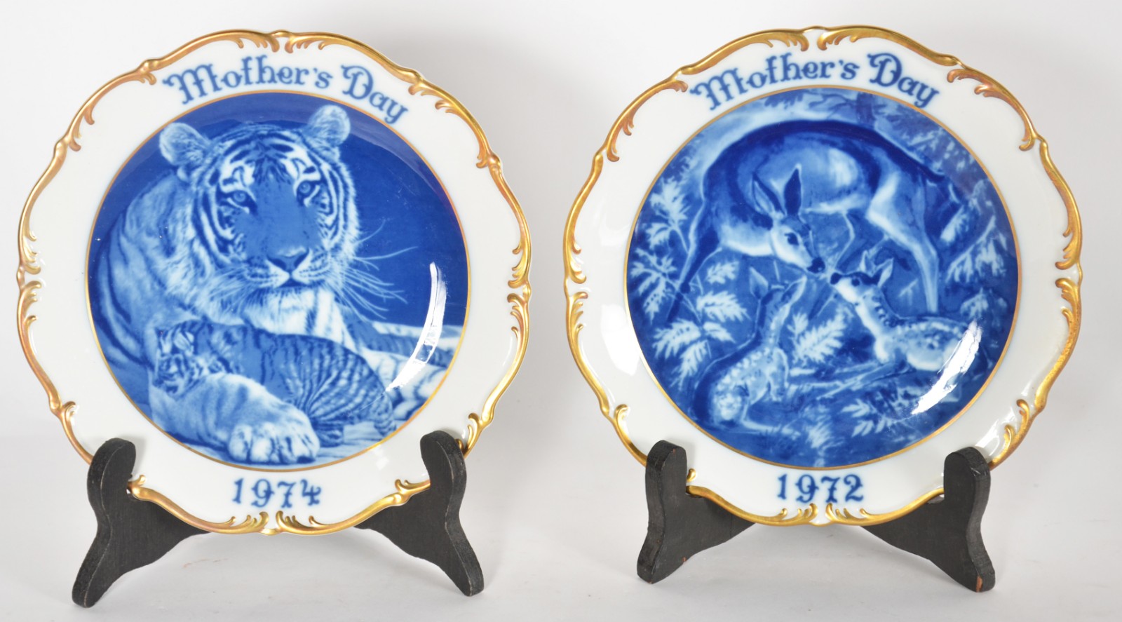 Quatro pratos de porcelana alemã de Dresden, edições limitadas, com... - foto 5 de 6