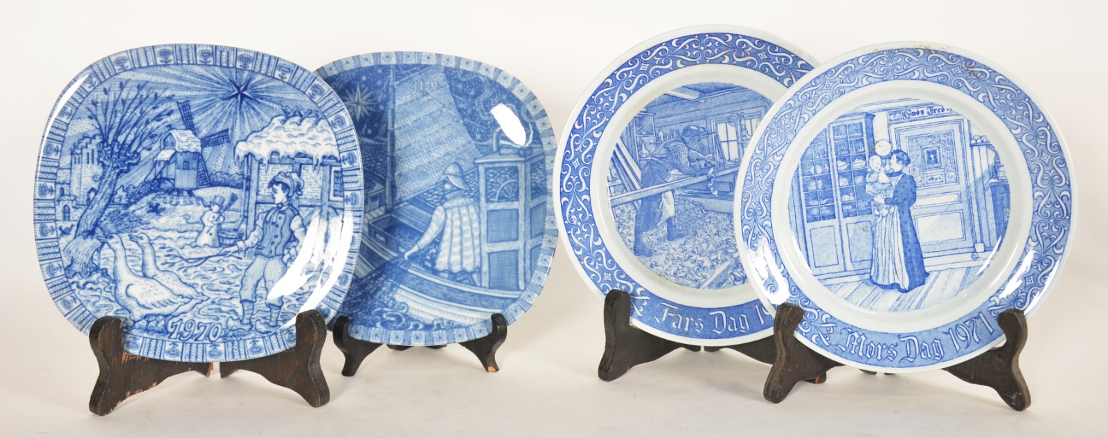 Quatro pratos de porcelana sueca, edições limitadas, comemorativos ao... - foto 1 de 8