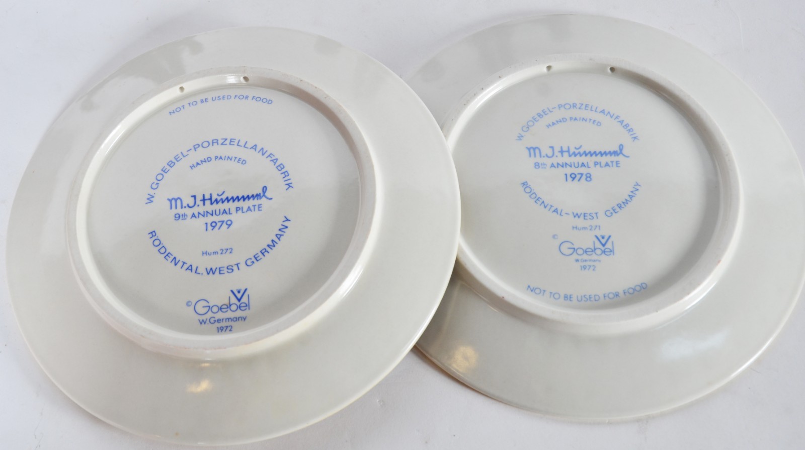 Quatro pratos de porcelana alemã Goebel feitos pelo artista... - foto 6 de 6