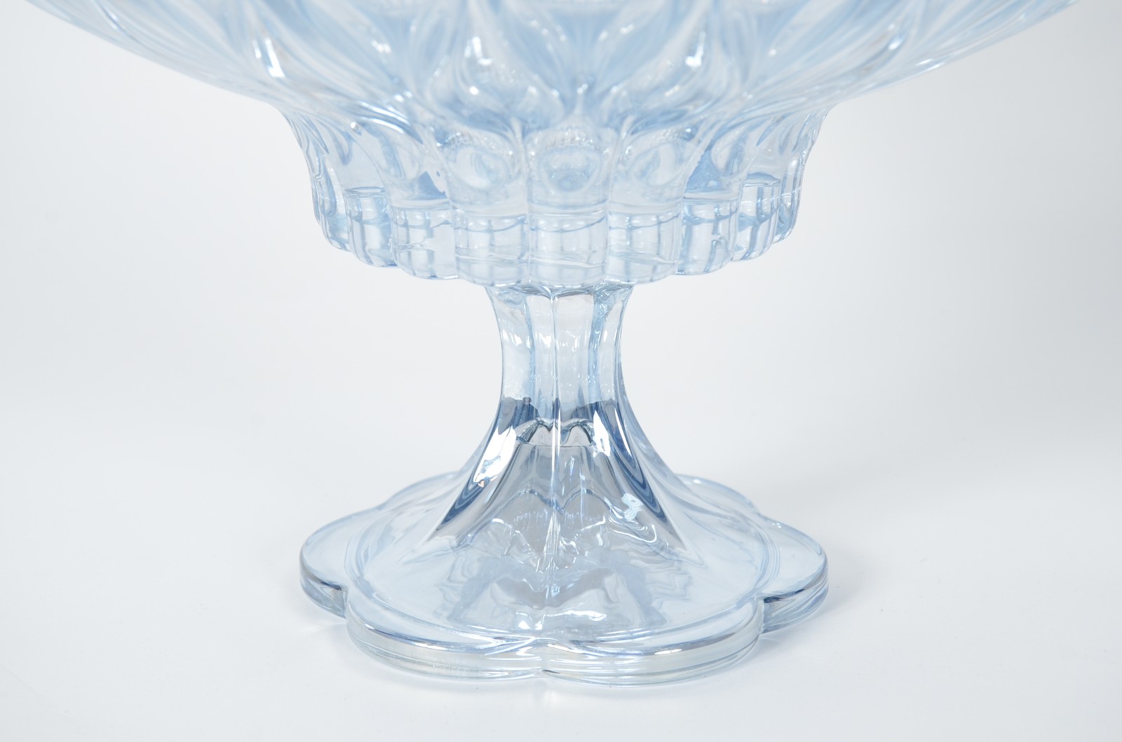 Fruteira de vidro decorativo na cor azul. - foto 4 de 5