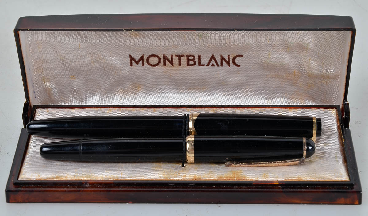 Conjunto MONTBLANC - Caneta tinteiro datada de 1942 e pena meister... - foto 1 de 2