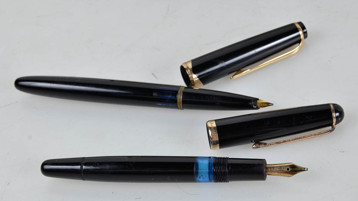 Conjunto MONTBLANC - Caneta tinteiro datada de 1942 e pena meister... - foto 2 de 2
