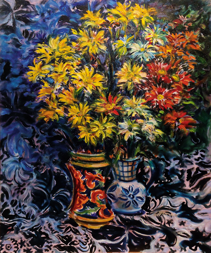 SERGIO TELLES - Flores do campo - ost - 1936 - ass. - 100 x 80cm.