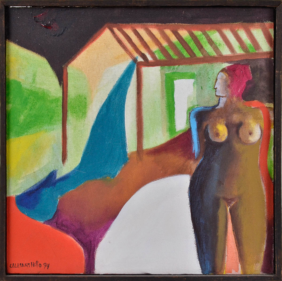 CALASANS NETO - A mulher e o alado - ost - 40 x 40.