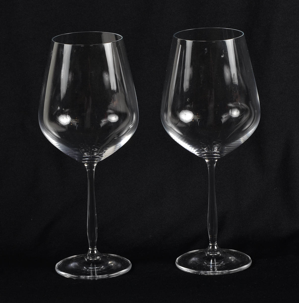 Seis calices para vinho feitio balloon.