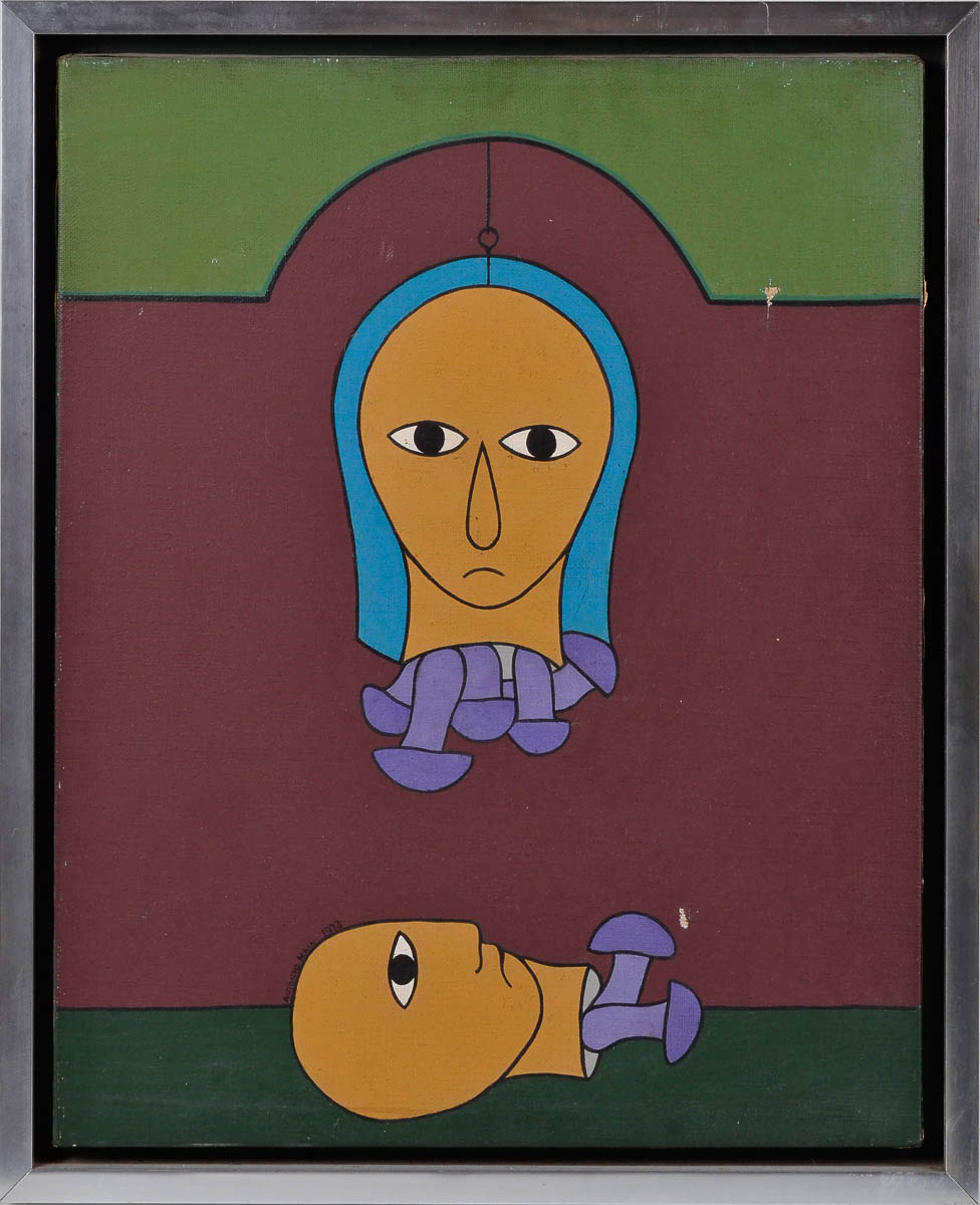 ANTONIO MAIA - Cabeca de santo - ost - 41 x 33cm.