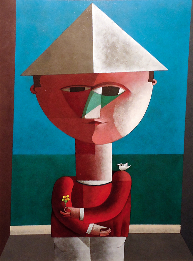INOS CORRADIN - Figura com chapéu - ost - 80 x 60