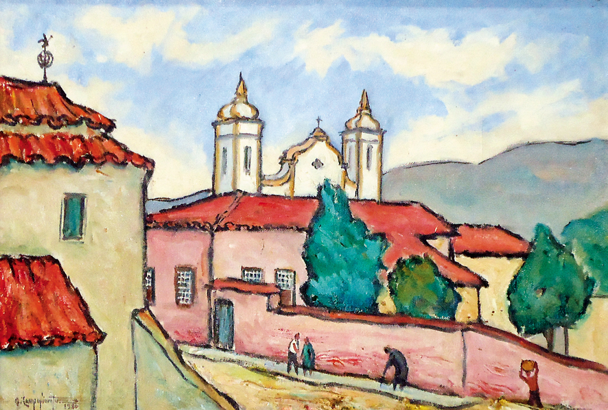 QUIRINO CAMPOFIORITO - trecho de Ouro Preto - ost - 32 x 46