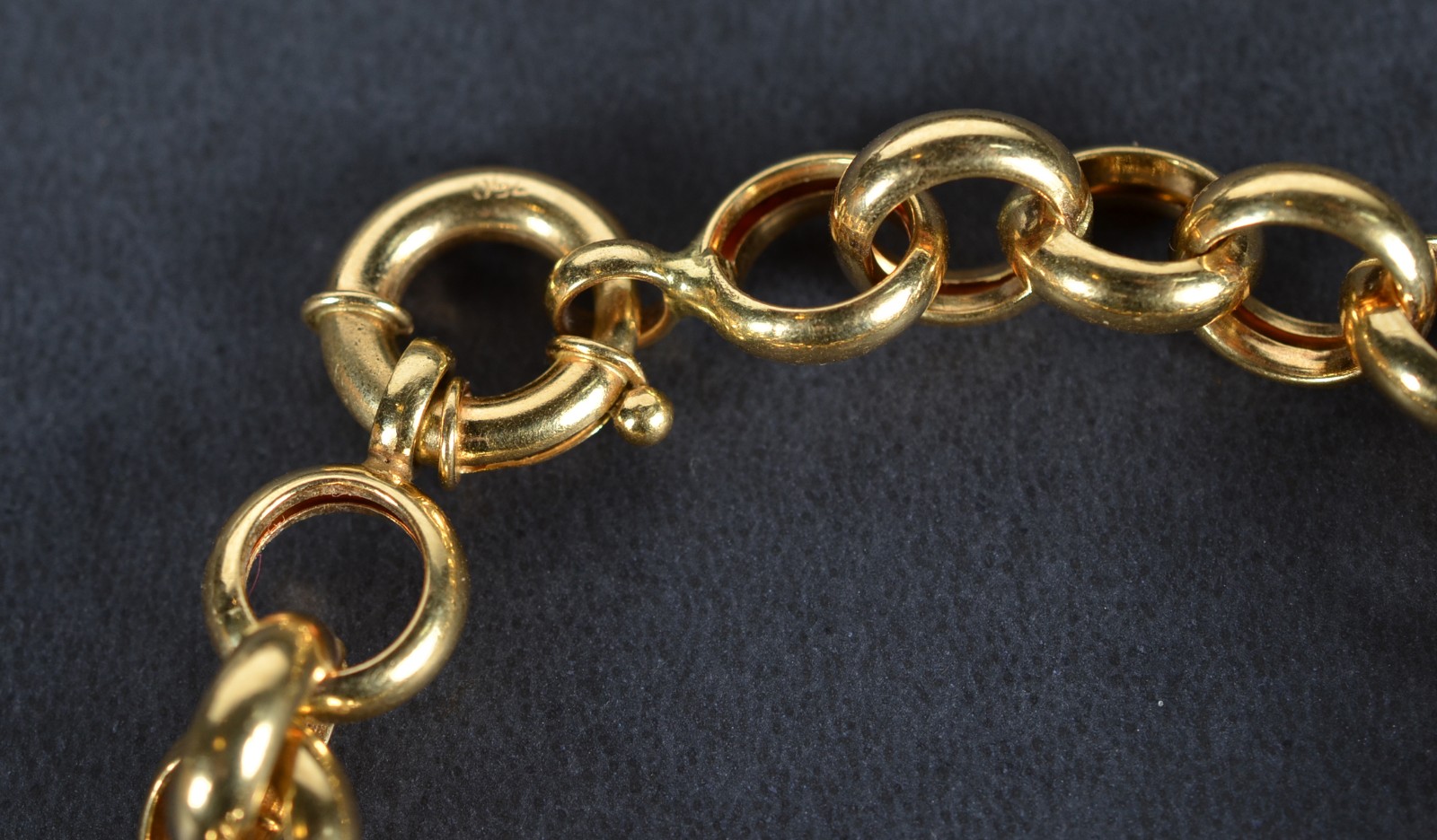 Pulseira de ouro 18k., contraste 750, modelo elos portugueses. (Por... - foto 4 de 4