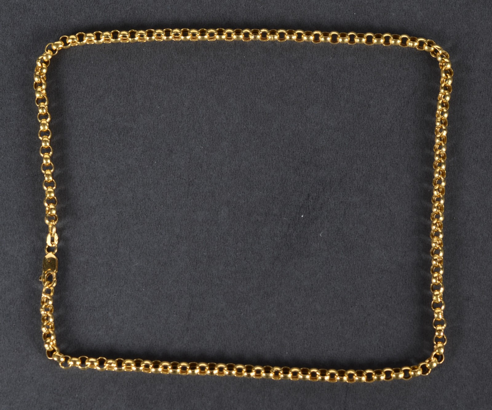 Colar de ouro 18k., contraste 750 modelo elos portugueses. (Por... - foto 2 de 4