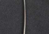 Gargantilha de ouro branco, modelo rabo de rato... - Gargantilha de ouro branco, modelo rabo de rato e pingente com um brilhante.  (Por motivos de segurança a peça não se encontra na loja)