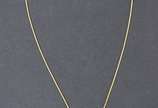 Colar de ouro 18k., contraste 750 modelo italia... - Colar de ouro 18k., contraste 750 modelo italiano, pingente no feitio ferradura.  (Por motivos de segurança a peça não se encontra na loja)
