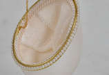 Ovo com perolas e flores estilo Fabergé, alt.15cm. - Ovo com perolas e flores estilo Fabergé, alt.15cm.