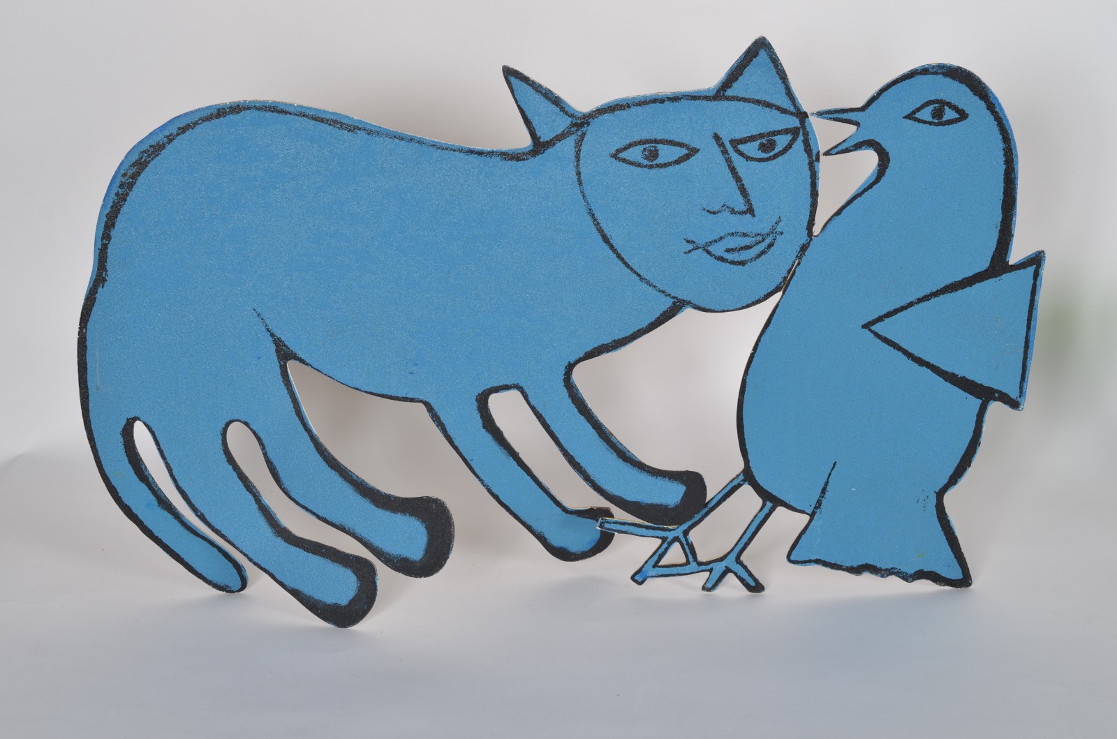 Corneille (1922-2010), Yellow Cat with a Bird - foto 3 de 3