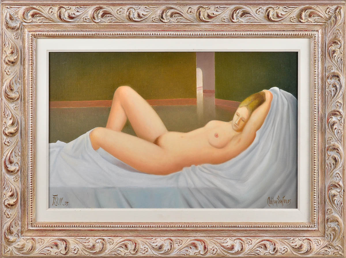 ADILSON SANTOS - mulher nua - ost - 40 x 65.