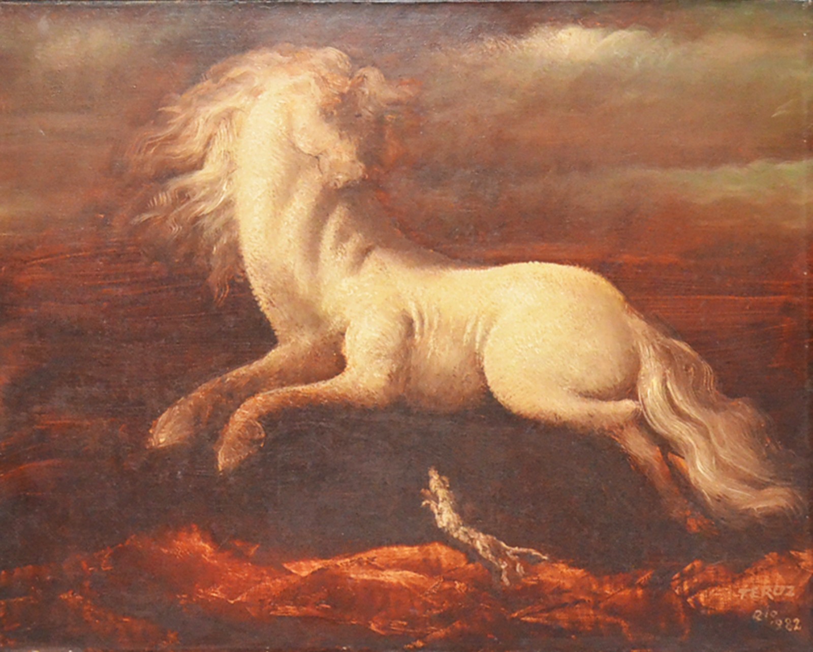 Orlando Teruz (1902-1984), Cavalo Com Cachorro - foto 1 de 5