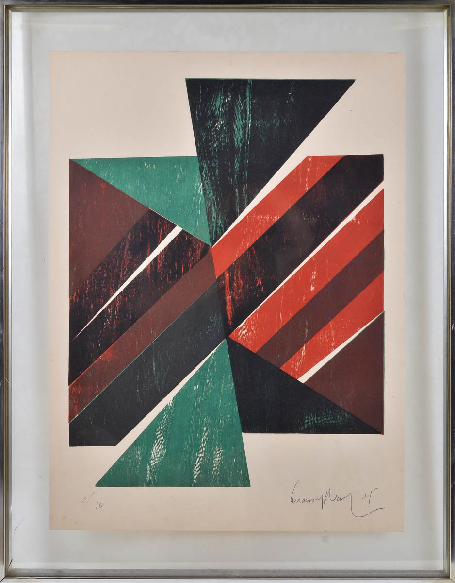 EMANOEL ARAUJO - xilogravura - 1975 - 02/50 - 50 x 75