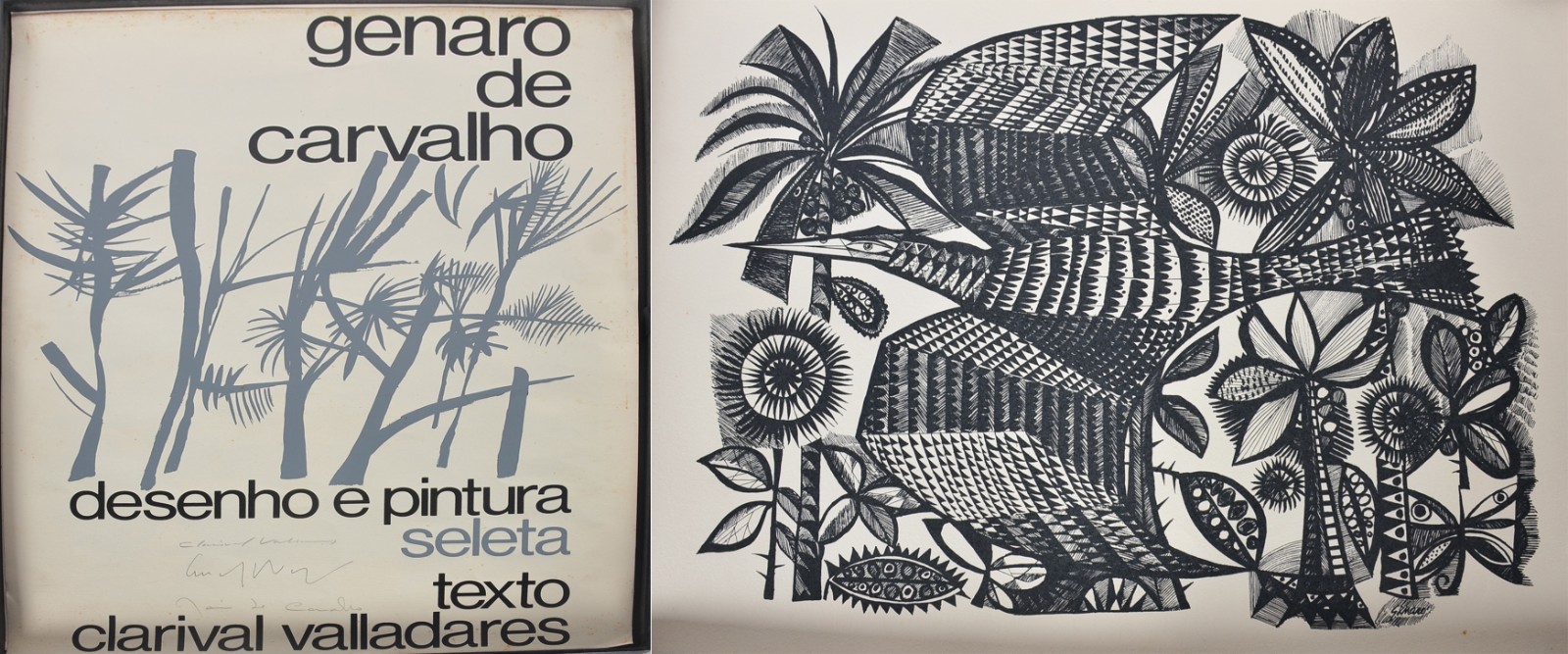 Dois álbuns com serigrafias, sendo um de Genaro de Carvalho tendo a... - foto 1 de 7