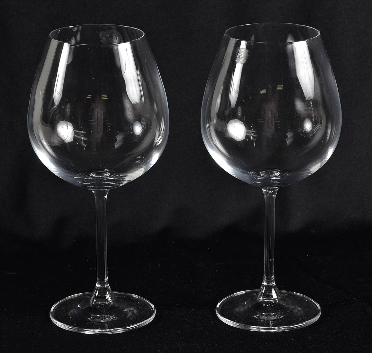 Seis calices para vinho feitio balloon.